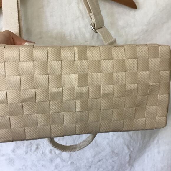 Beige Handwoven Crossbody Shoulder Bag - Picture 10 of 16